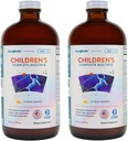 LIQUIDHEALTH Çocuklar Çocuklar için Tam Sıvı Çokvitamin, Toddler - Temel Vitaminler, Nutrients & Minerals, Immune Support, Gut Health - Amerika'da Made in the USA, Vegan, Non GMO, Sugar-Free (2 Pack)