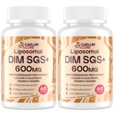Liposomal DIM SGS Supplement - Kadınlar ve Erkekler için Hormon Supplement, Estrogen Supplements Contains Sulforaphane Glucosinolate, Vitamin E, Pomegranate Meyve - Destek Detox ve Antioksi (2 Pack)