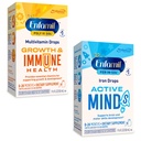 Enfamil Poly-Vi-Sol ve Fer-in-Sol Demir sıvısı Bebek ve Toddler için Multivitamin Supplements, 2x50 mL Dropper Şişe Şişe