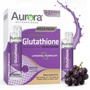 Aurora Nutrascience Mega-Liposomal Liquid Glutathione, Immune & Antioksi Gut Health Support Supplement, 750 mg per Service, Non-GMO, Sugar-Free, 32 Single Serve Packets