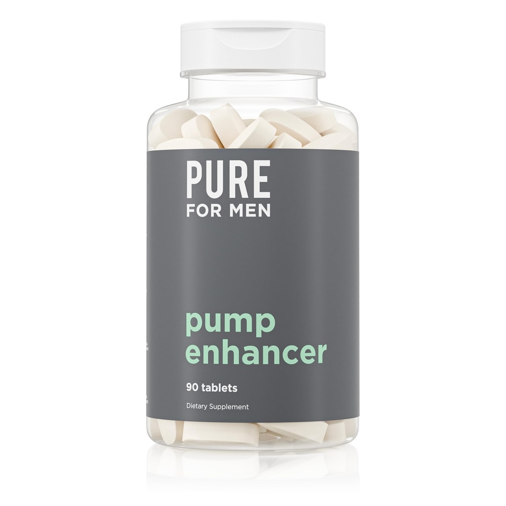 Erkekler için Pure for Men Pump Advancedr | Pre Workout Supplement for Muscle Pump, Stamina ve Artan Kan Akışı | L-Arginine & L-Citrulline | Focus and Energy Support | 90 Count