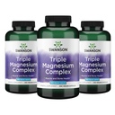 Swanson Triple Magnezyum Kompleksi - Mineral Supplement - Doğal Destek - Citrate, Hoffman & Aspartate - (300 Capsules, 400 mg Her, 3 Pack)