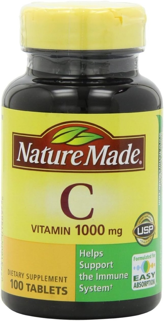Nature Made C 1000 mg Tabletleri, Immune Systemâ € (Pack of 3)