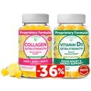 Lunakai Collagen ve Vitamin D3 Gummies Sche - Erkekler ve Kadınlar için Hiçbir Zaman Anti Aging Supplements - Immunity, Bone and Mood Support Gummy for Yetişkinler - 30 Days Supply