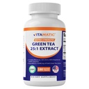 Vitamatik Yeşil Çay Vitamin C, 25X Yoğunluğu,% 98 Polyols,% 80 Catechins,% 50 EGCG, 180 Veg Capsules