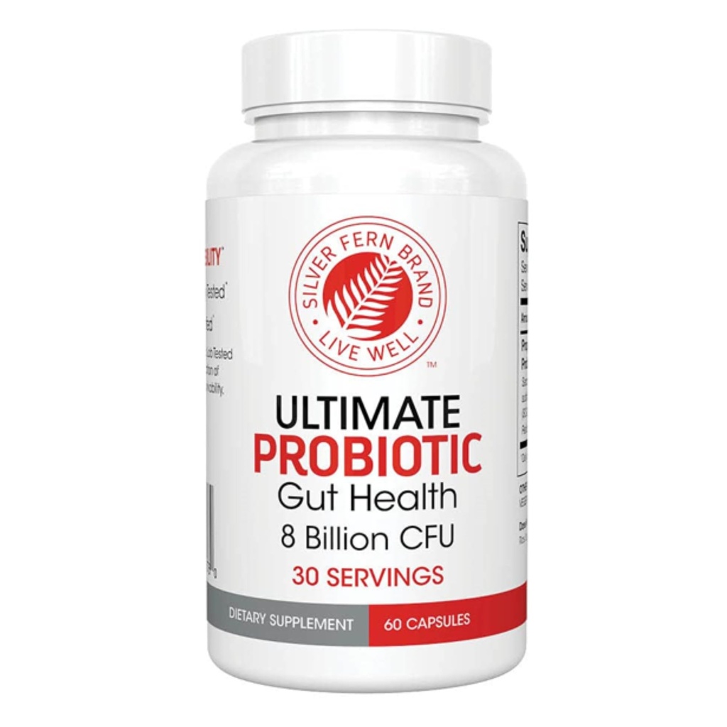 Silver Fern Brand Ultimate Probiotic - Probiotics for Women & Men - 8 Billion CFU Spore-Forming Gut Health Supplement - DNA Verified, Vegan, Shelf-Stable, High Survivability - 60 Capsules