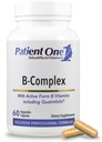 Hasta Bir B-Complex | Enerjiyi Desteklemek için Tamam ve Kalp ve Beyin Sağlığı * | Quatrefolic ile Aktif Temeller | 60 Capsules