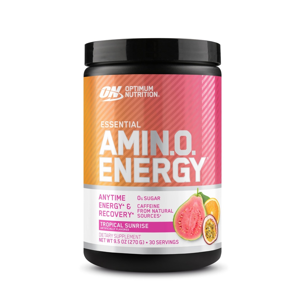 Optimum Beslenme Yeni Flavor Amino Enerji - Yeşil Çay, BCAA, Amino Asits, Keto Friendly, Green Coffee Extract, Energy Toz - Tropikal Sunrise, 30 Hizmet (Pazar Mayıs Vary)