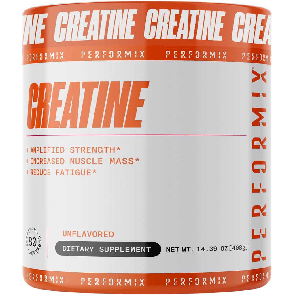 PERFORMIX - Tinatine Monohidrat - 5000 mg EN In Service (5g) - Pre Workout - Art Kas Mass, Development & Reduce Fatigue - Kretine Monohidrat Toz - Unflavored - 80 hizmet - 400g