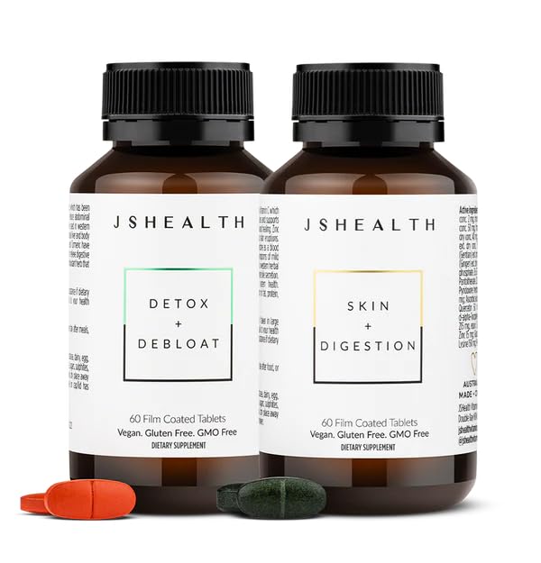 JSHealth Vitaminleri Digestion Support Sche - Detox + Debloat Liver Health Formula & Skin + Digestion Supplementstion Supplementstion Support Sches - Adds Detox + Debloat Liver Health Formula & Skin + Digestion Supplementstion Supplements