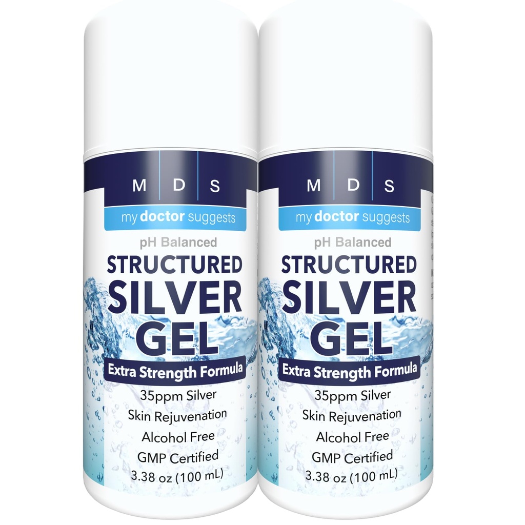 Colloidal Silver Gel Ekstra Güçlü - 35ppm Aktif Colloidal Silver Gel maksimum Potency - ABD'de Made in a 2 Pack