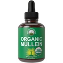 USDA Organik Mullein Leaf Drops for Lungs, Respiratory Health, Detox, Cleanse. Kadınlar için yüksek Bioavailability, Erkekler, Çocuklar. Sıvı Tincture Supplement. Sooth Lungs, Cough, Congestion. Vegan, Zero Sugar