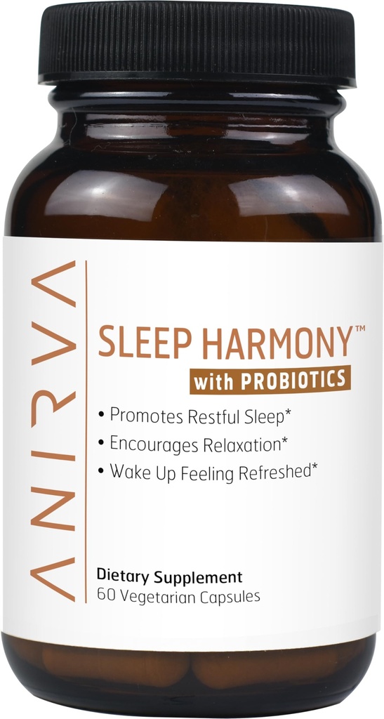 Sleep Harmony - Probiyotiks, Magnezyum, Ashwagandha, Chamomile, GABA, Melatonin - Rahatlama için Tamamlanmamış, Stres Yardımı, Daha İyi Uyku Yardımı