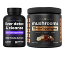 NutraChamps Liver Detox & Mushroom Toz - Biliş, Detox & Immunity Schemps Liver Detox & Mushroom Toz - Cognition, Detox & Immunity Schemp