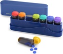 Haftalık Pill Organizer 1 Zaman Bir Gün, KOVIU Reforce Pill Box 7 Gün, Portatif Seyahat Pill Vakası, Günlük İlaç Konteynerleri, Hafta Pillbox Vitamin Medical Supplement, Blue