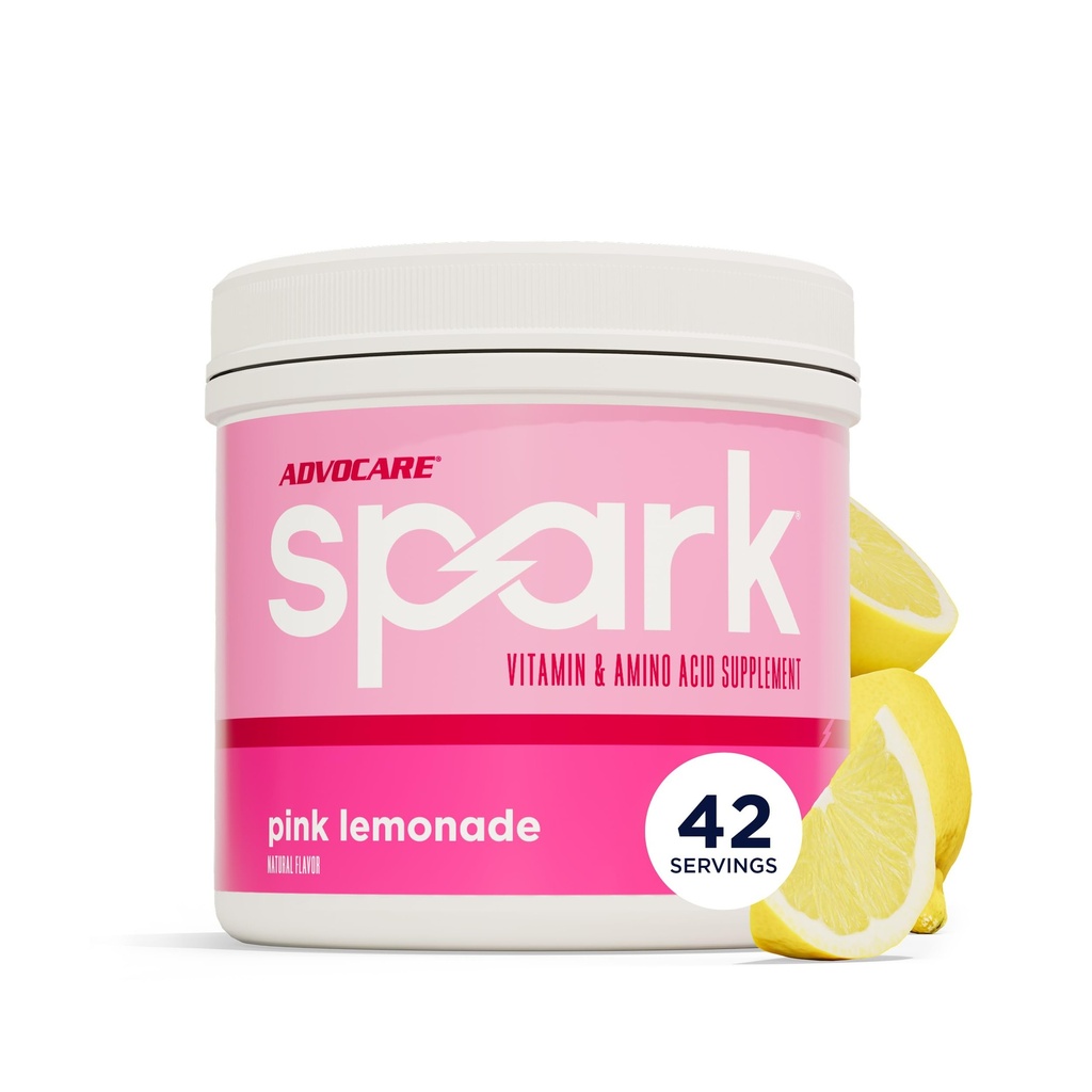 AdvoCare Spark - Enerji İçgörü - Vitamin & Amino Asit Supplement - Enerji ve Odak - Portatif Immune Desteği - Sugar-Free - Pink Lemonade (10.5 oz)