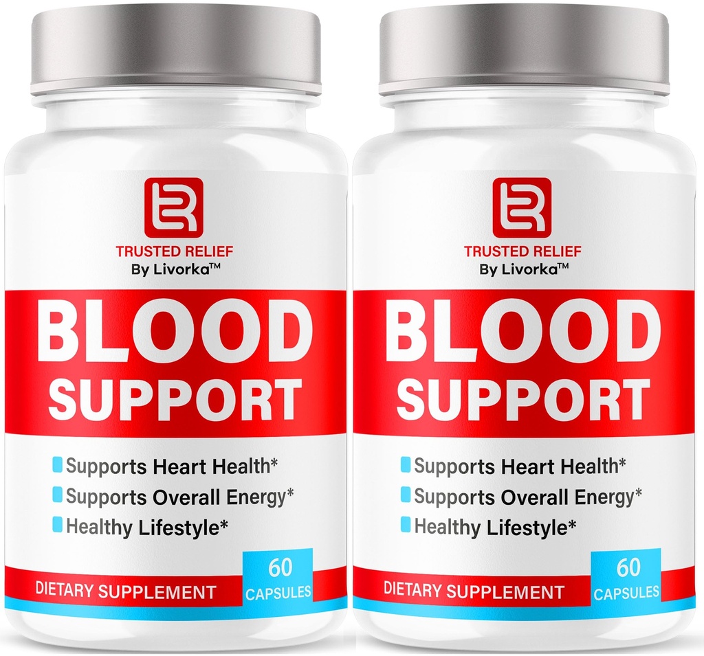 (2 Pack) Yardım Kan Destek Kapsüllerine Güvendi - Resmi TrustedRelief Blood Support Vitamin Pills, Natural Trusted Relief Advanced Premium Formula Wellness & Overal Health, 2 Ay Için 60 Capsules