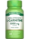 Nature's Truth L-Carnitine 1000 mg | 60 Capsules | Mega Strength | Free Form | Non-GMO & Gluten Free Supplement Supplement Supplement