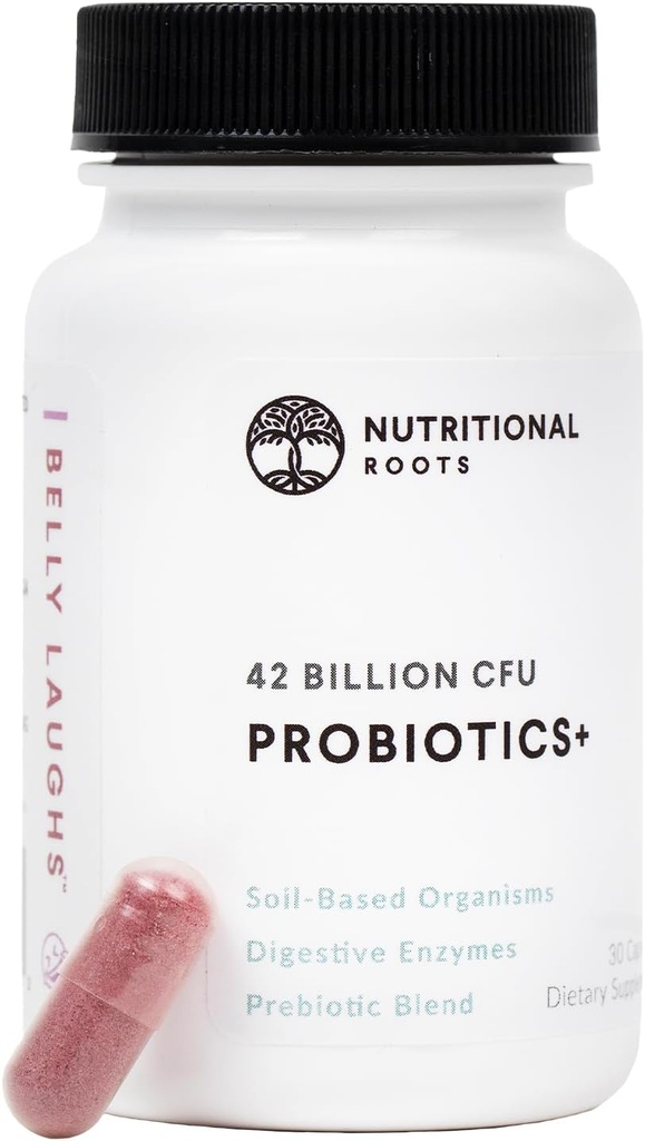 Beslenme Kökleri - Probiyotikler + - Soil bazlı Organizm, Probiyotikler, Prebiyotikler - Digestive Enzymes - Gecikme - Diyeti Supplement - 1 Ay Supply - 30 Capsules