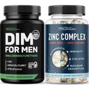 testosteron çinko Kompleksi ve Estrogen Metabolism ve testosteron Desteği için Erkekler için 300 mg DIM Supplement for Men for Estrogen Metabolism and testosteron Support | Microbeadlet çinko Supplement (60 hizmet) with DIM Complex for Men (60 hizmet)