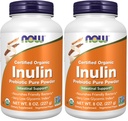Şimdi Supplements, Inulin Prebiyotik Pure Toz, sertifikalı Organik, Non-GMO Projesi Doğrulandı, Intestinal Support*, 8-Ounce (Pack of 2)