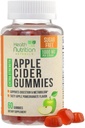 Apple Cider Vinegar Gummies 1000 mg - Max Strength Sugar Free ACV Gummy Vitamins, Supports Metabolism & Energy, Keto Friendly, B12, Gelatin-Free, Gluten-Free, Vegan & Non-GMO - 60 Gummies