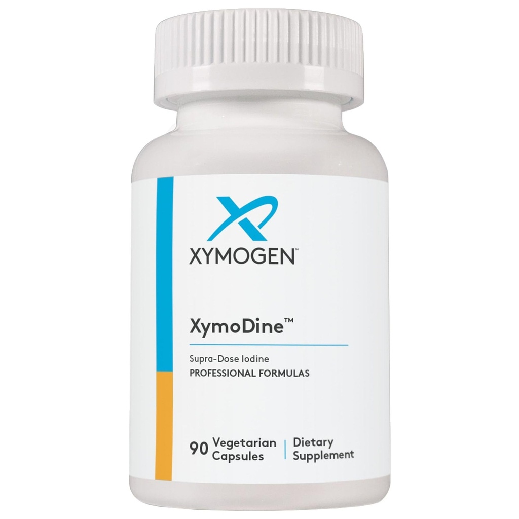 XYMOGEN XymoDine Iodine Supplement - Yüksek Potency Iodine 12.5 g to Support Health Synthesis of Yourroid Hormons (90 Vegetarian Capsules)