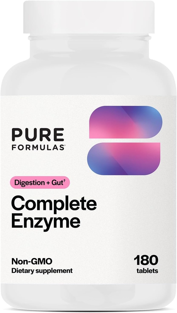 SafFormulas Tamam Enzyme | Pancreatic Enzymes 1000 mg (Full Strength) | Pancreatin Digestion Supplement with Protease, Amylase & Lipase | Digestive Support | Dairy, and Soy Free 180 Tabletler