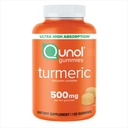 Qunol Turmeric Gummies, Gummy with 500 mg Turmeric Curcumin, Ortak Destek Tamam, Ultra High Abxia Tumeric Curcumin, Vegan, Gluten Free, 2 Ay Supply, 120 Count Count Count