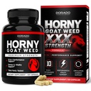 Horny Goat Erkekler ve Kadınlar için Weed For Men and Women - [Maximum Strength 1590mg] Maca, Ginseng, L-Arginine, Tribulus - Premium Hornygoatweed - Icariin Epimedium For Men - 3rd Party Tested - ABD Made - 120
