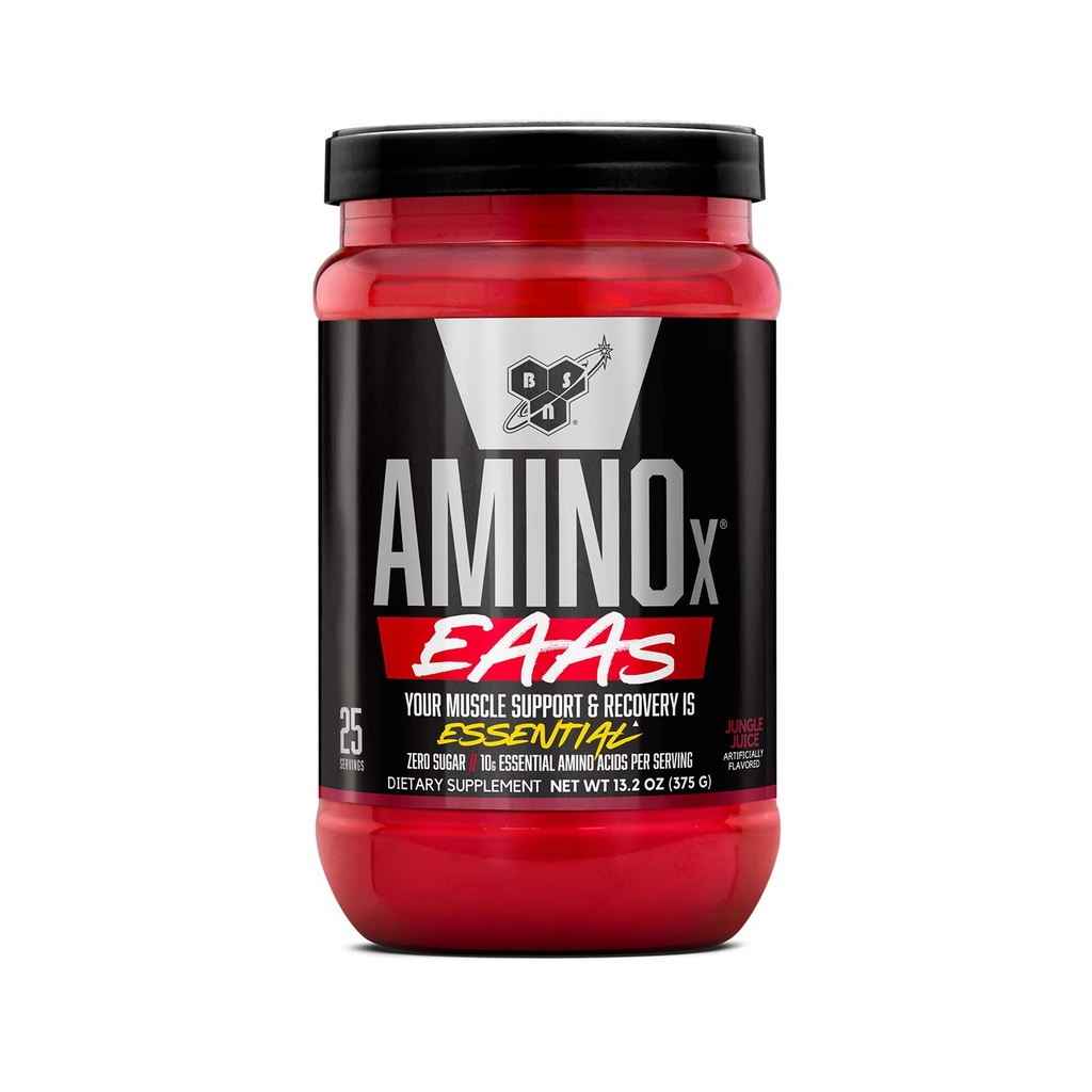 BSN Reese XAs, Muscle Recovery ve Endurance, 10g Essential Amino Asits, 5g BCAAs, Zero Sugar, Caffeine Free, Jungle Juice, 13.2oz, 25 Hizmet