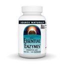 Source Naturals Essential Enzymes 500mg Bio-Aligned Multiple Supplement Herbal Defense for Digestion, Gas & Constipation Relief - Strong Immune System Support* - 120 Capsules