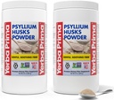 Yerba Prima Psyllium Husks Toz - 24 oz (Pack of 2) - Unflavored - Fine Ground - Natural Fiber Supplement with uli & In removed Fiber Fiber Supplement
