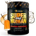ALPHA LION Superhuman Pre Workout Toz, Beta Alanine, L-Taurine & Tri-Kaynak Caffeine for Sustained Energy & Focus, Nitrik Oksit & Citrulline for Pump (21 Servisler, Orange Winsicle)