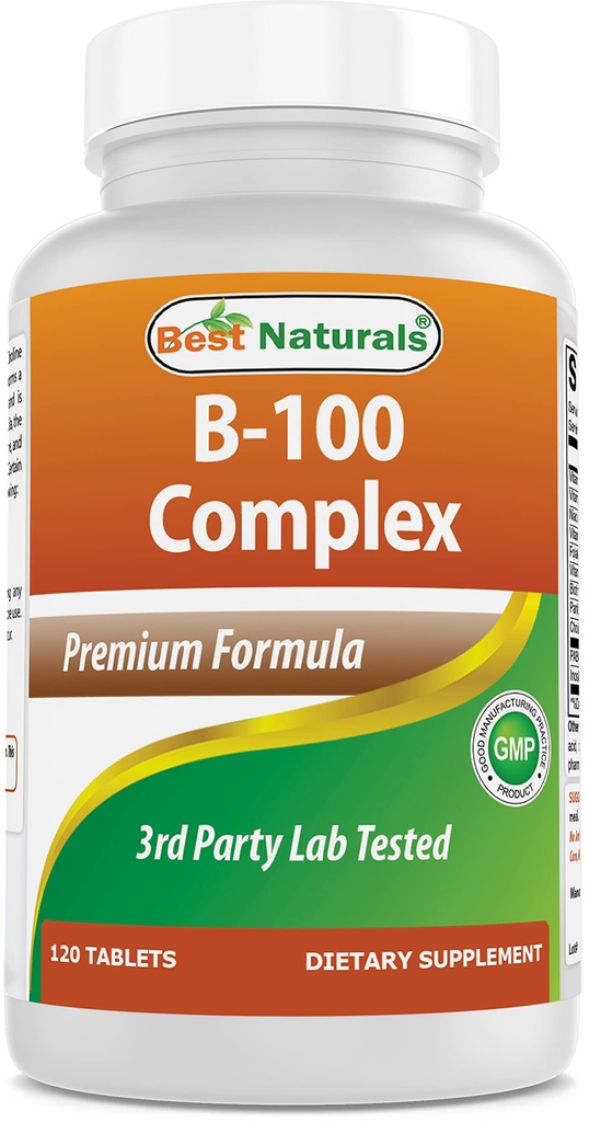 Yetişkinler için en iyi Naturals B-100 Kompleksi, 120 Tablet