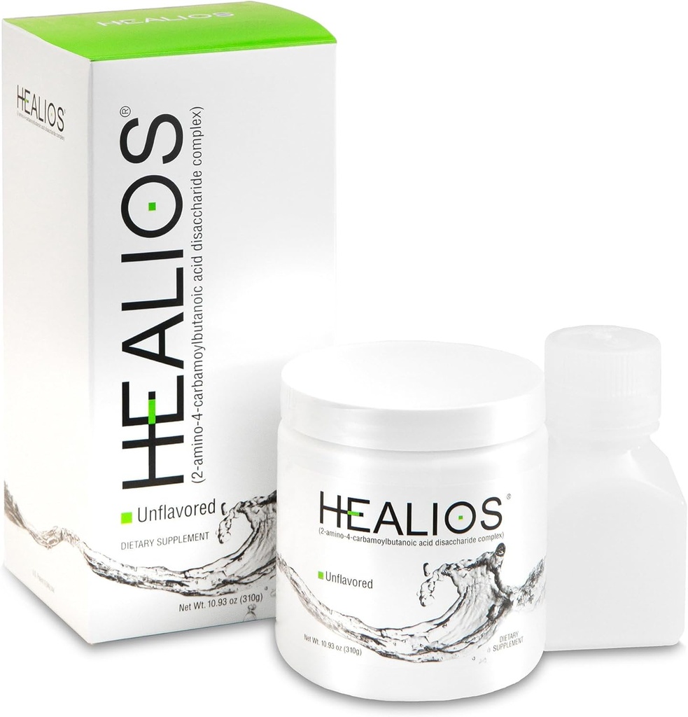 Healios Unflavored Oral Health and Diyetary Supplement, Toz Form, Doğal Kaynak L-Glutamine Trehalose L-Arginine, 10.93 Ounces