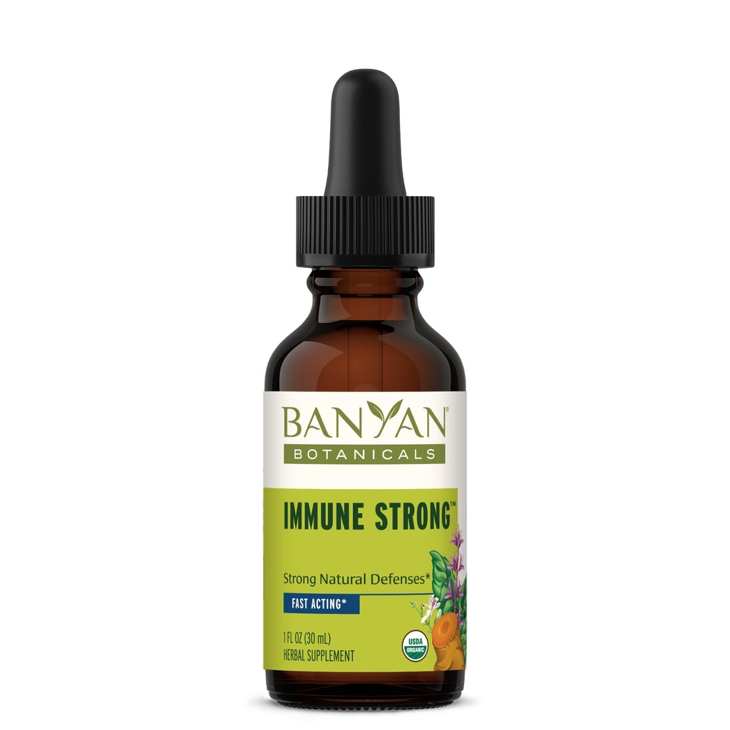 Banyan Botanikleri ImmuneTM Güçlü Sıvı Ekstraksiyon - Sağlıklı Immune Sistemine Destekler* - Sustainable Sourced, Sertifikalı Organik, Adil Ticaretli
