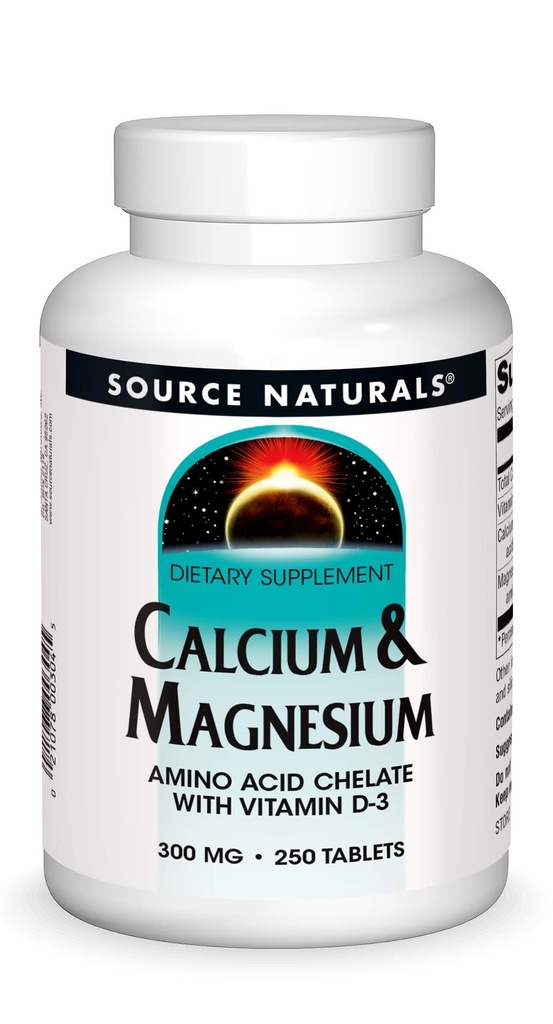 Source Naturalsuba & Magnezyum, Amino Asit Kompleksi D-3, 300 MG - 250 Tablet