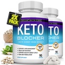 Bulkx Hua Blocker Pills White Kidney Bean Ekstraksiyon - 1800 mg Natural Ketosis, Support Keto Diyet, Erkekler Kadınlar için 90 Capsules, Tamamlanan Supplement