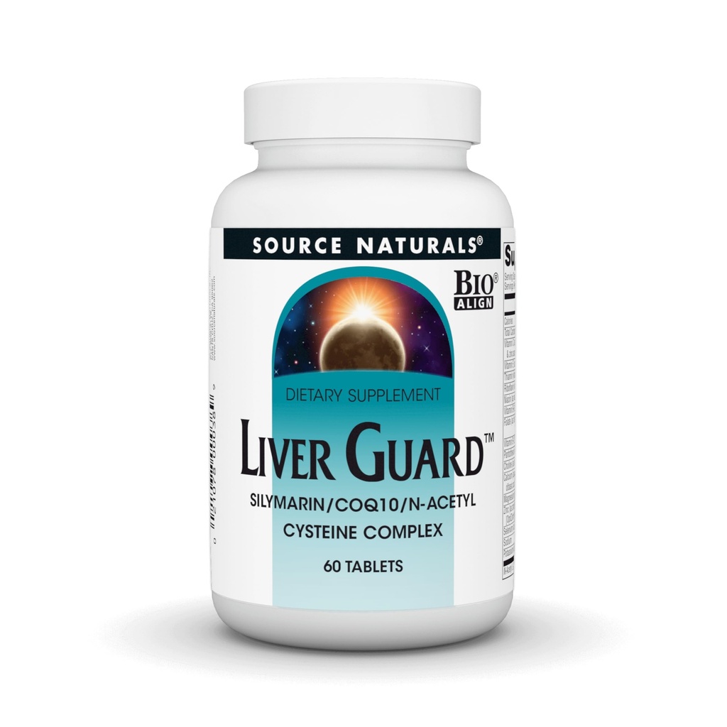 Source Naturals Liver Guard - Silymarin, CoQ10, N-Acetyl Cysteine Kompleksi - 60 Tablet