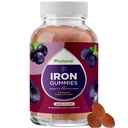 Yetişkinler için Doğal Multivitamin Demir Gummies - Demir ve Enerji Boost B Kompleks Vitaminleri - Gummy Supplement ve Zihinsel Clarity Focus Multivitamin