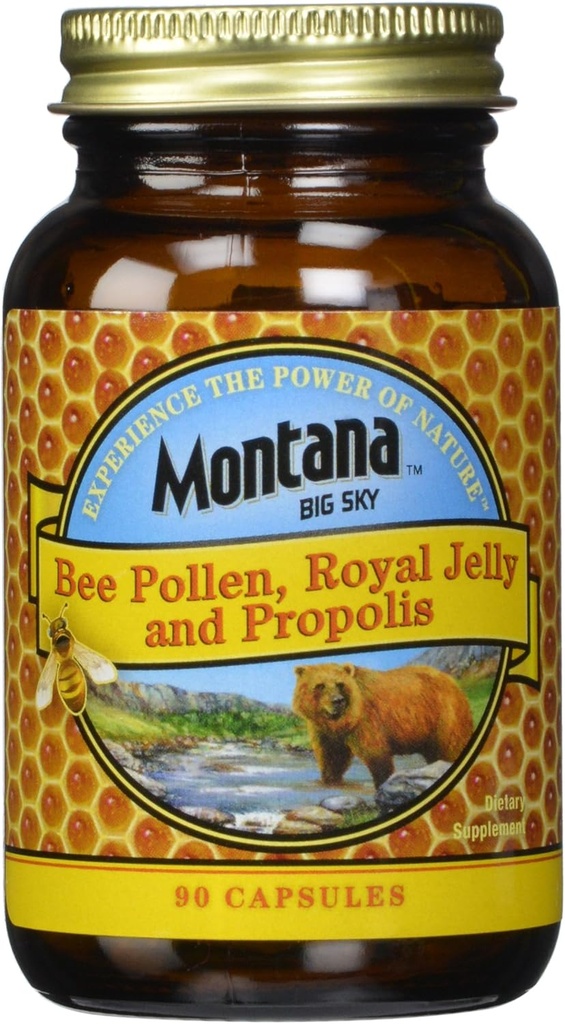 Arı Pollen Royal Jelly ve Propolis Capsules, 90 Kont (Pazar 12)