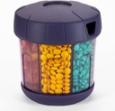 Mossime Supplement Organizer Ekstra Büyük 7 Karşılaştırması ile Organize, Radyatör Soft Lid Easy Open Pill columns, One Moon Travel Drug Organizer Storage Vitaminleri, Tıp Konteyner Pill Şişe