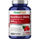 NusaPure Hawthorn Berry 20:1 Ekstraksiyon, 500 mg 10.000 mg 180 Veg Caps, Vejetaryenler için Uygun, Vegan, Non-GMO Diyetsel Supplement