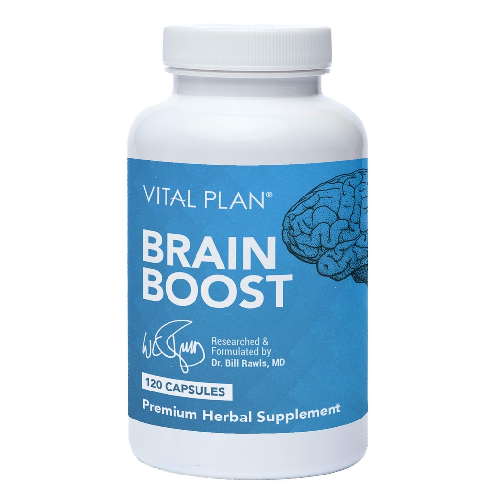Vital Plan Beyin Dr. Bill Rawls tarafından Tamamlandı – Beyin Boosting Capsules w/Lion's Mane, Cat's Claw, Bacopa, Sensöril Ashwagandha & Ginkgo Biloba