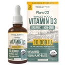 Organik D3 10.000 IU - Plant D3, Vegan, Max Strength Sublingual Liquid D3 Drops -% 200 Yüksek Apsiyon,% 100 Plant-Based Cholecalciferol Form & Vegan D3, Atıcı Dosing (30 hizmet)