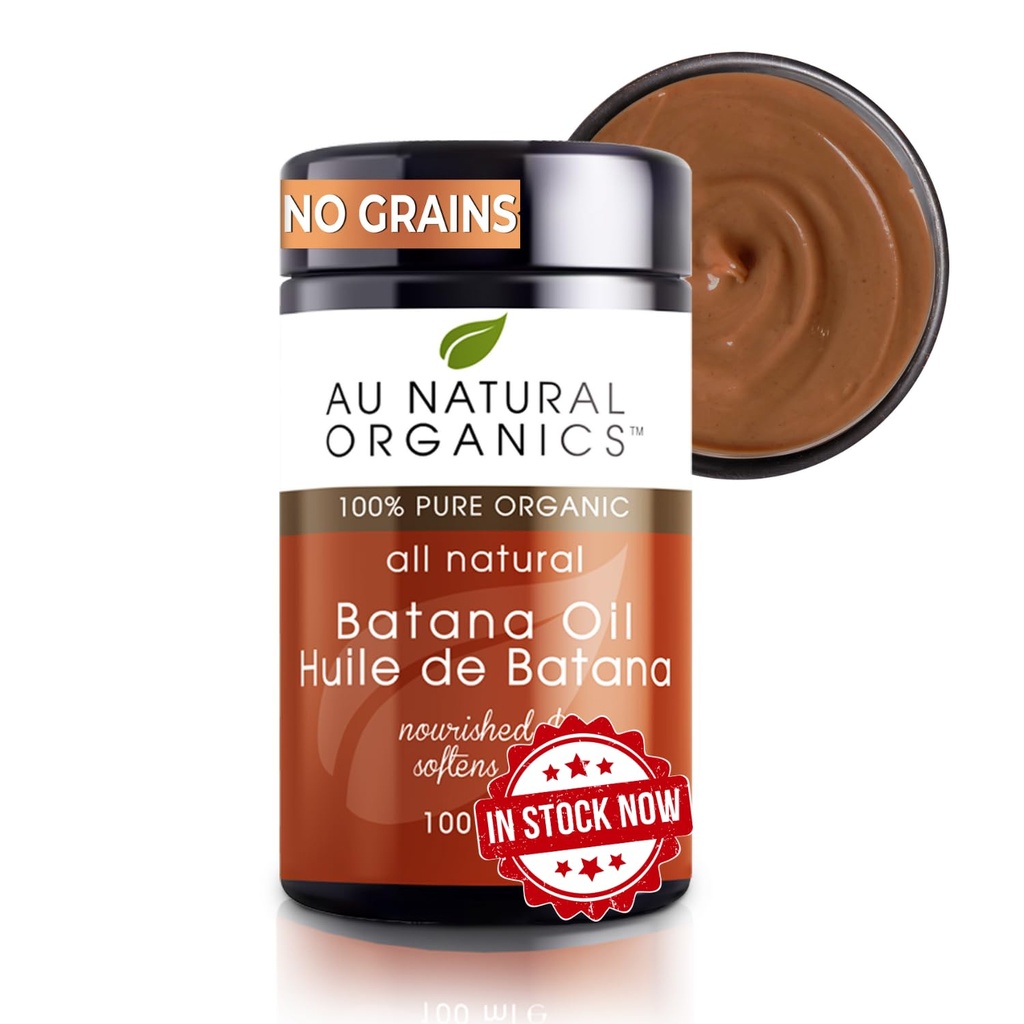 "Au Natural Organics Hair Styling Agent - Raw Batana Oil for Hair Growth, 100 ml, Nourishes and Repairs Hasarlı , Minik Saç Kaybı, Moisturizes Kuru , Gradually White to Brownish"