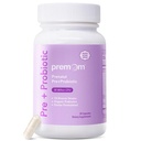 Premom Prenatal Pre & Probiyotiks for Women: 18 Diverse Organic Prebiyotiks Strains - Supports Digestive, 30 Milyar CFU, Gut & Immune Health for Mom and Baby - Daily Capsules