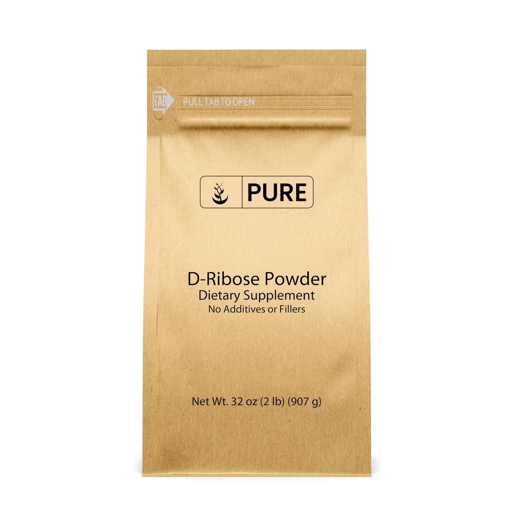 Saf Orijinal Malzemeler D-Ribose (2lb) Beslenme Supplement, Non-GMO, Gluten-Free, Unflavored