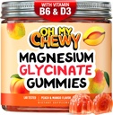 Center-Filled Magnezyum Glycinate Gummies 400MG - Çocuklar için Yüksek Aborpsiyon, Gençler ve Yetişkinler - Uyku için Tamam, Calm & Muscle Relaxation with B6 & D3 - Gluten Free & Vegan Friendly - 60 Count